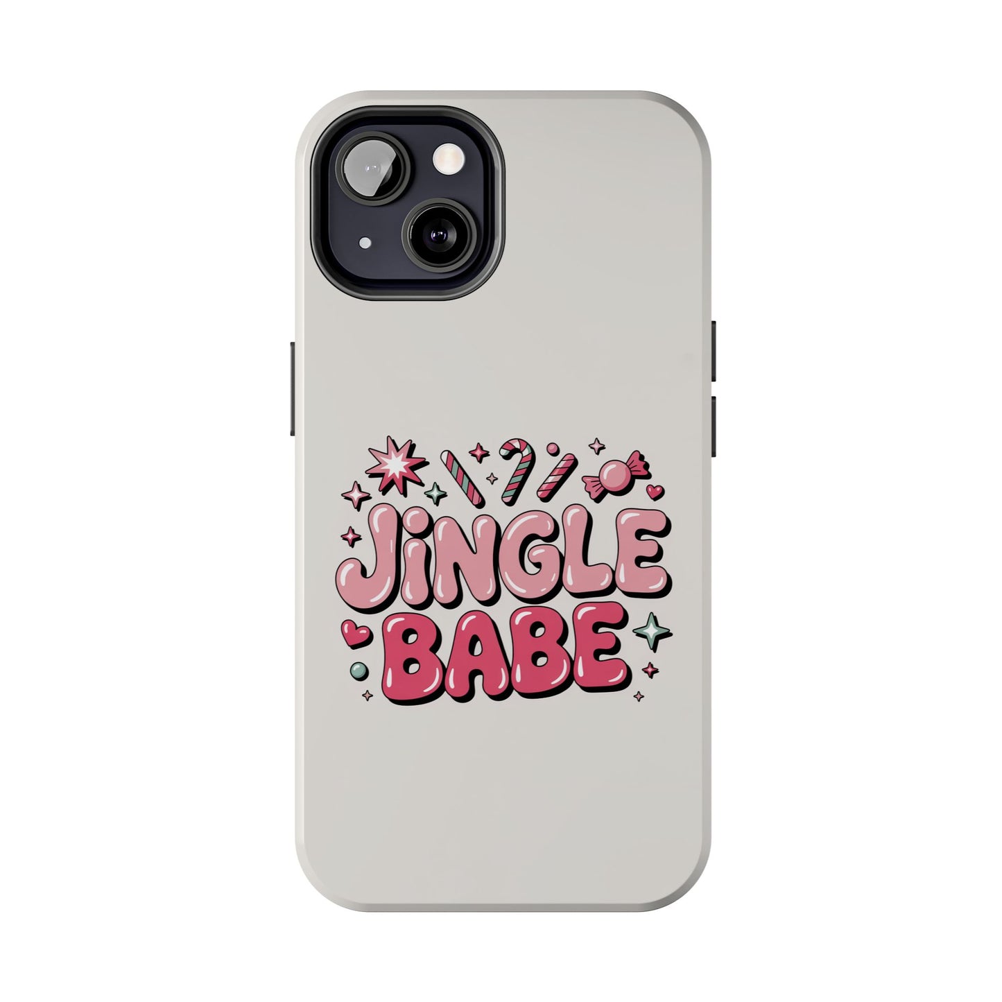 Jingle Babe Tough Phone Case - Festive Holiday Protection for Your iPhone