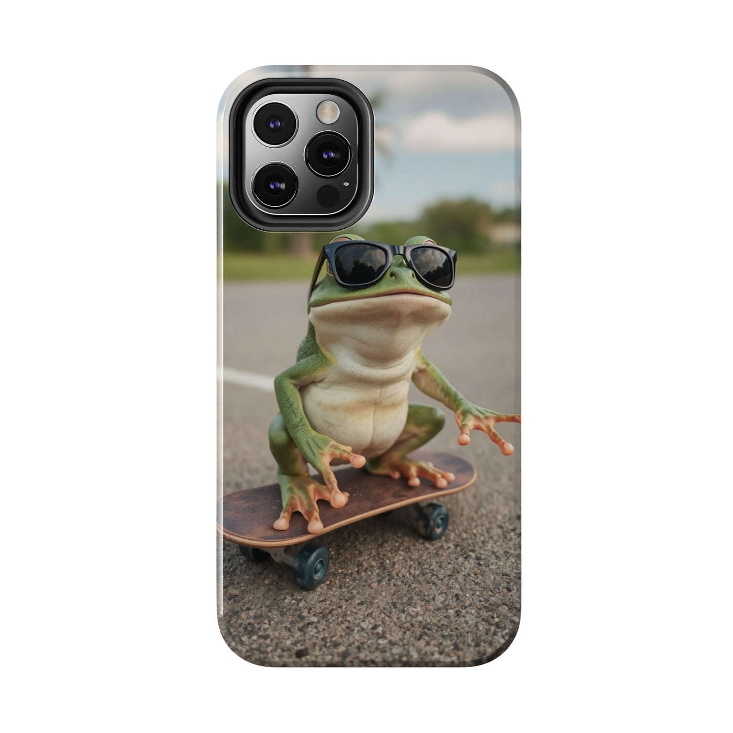 Cool Frog Skateboard Phone Case - Tough and Stylish Protection