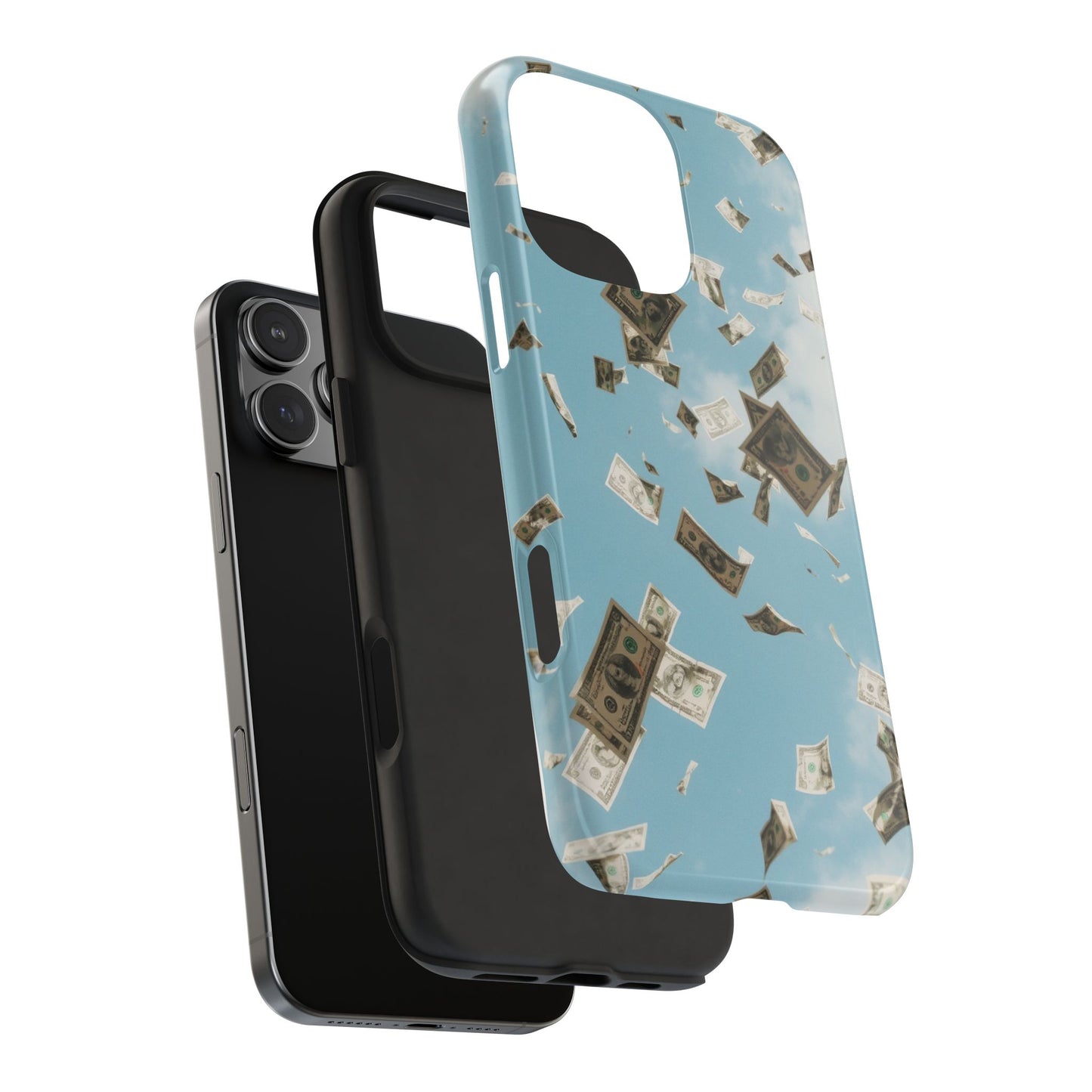 Cinematic Money Rain Phone Case | Tough & Stylish Accessory for Trendsetters, Gift for Birthdays, Graduations, and Celebrations