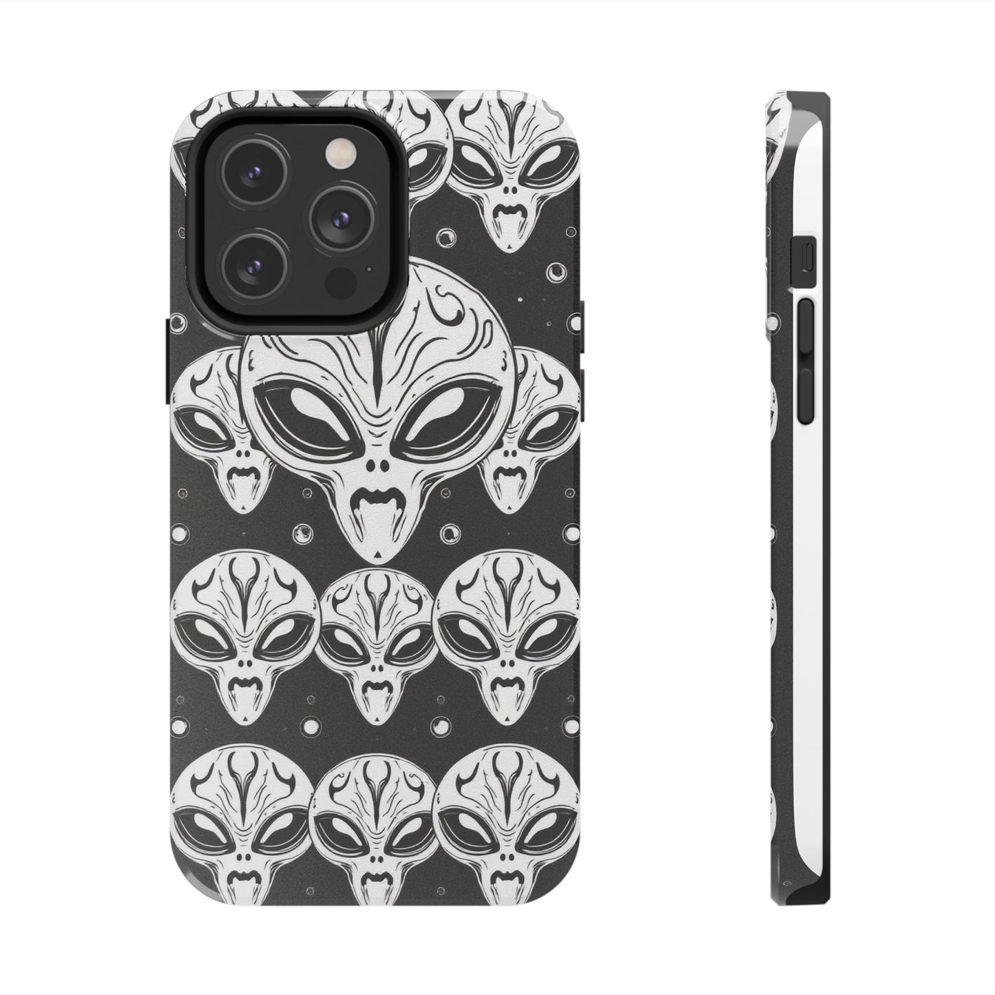 Alien Pattern Tough Phone Case - Durable Protection with Out-of-This-World Design