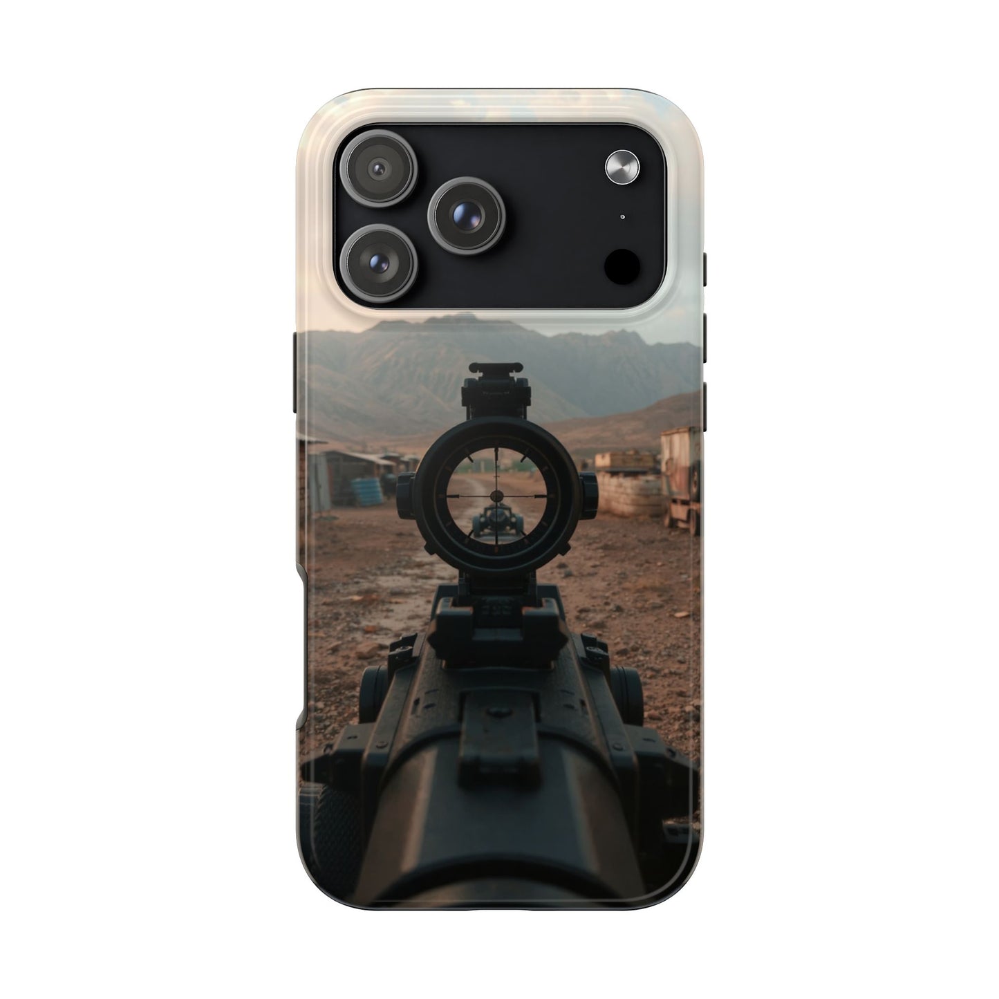 Tough Phone Case - Military Inspired Design with Sniper Scope