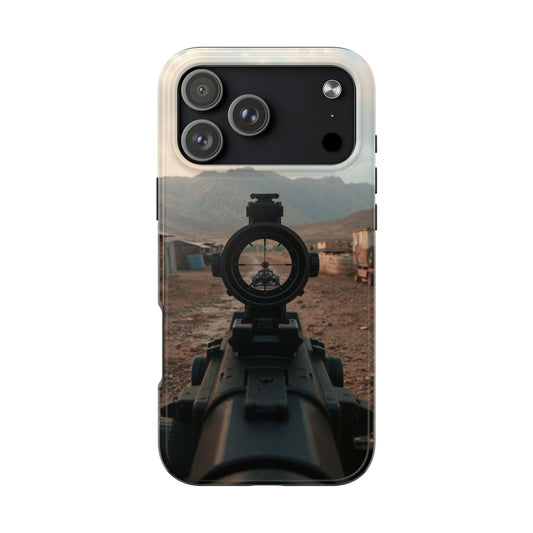 Tough Phone Case - Military Inspired Design with Sniper Scope