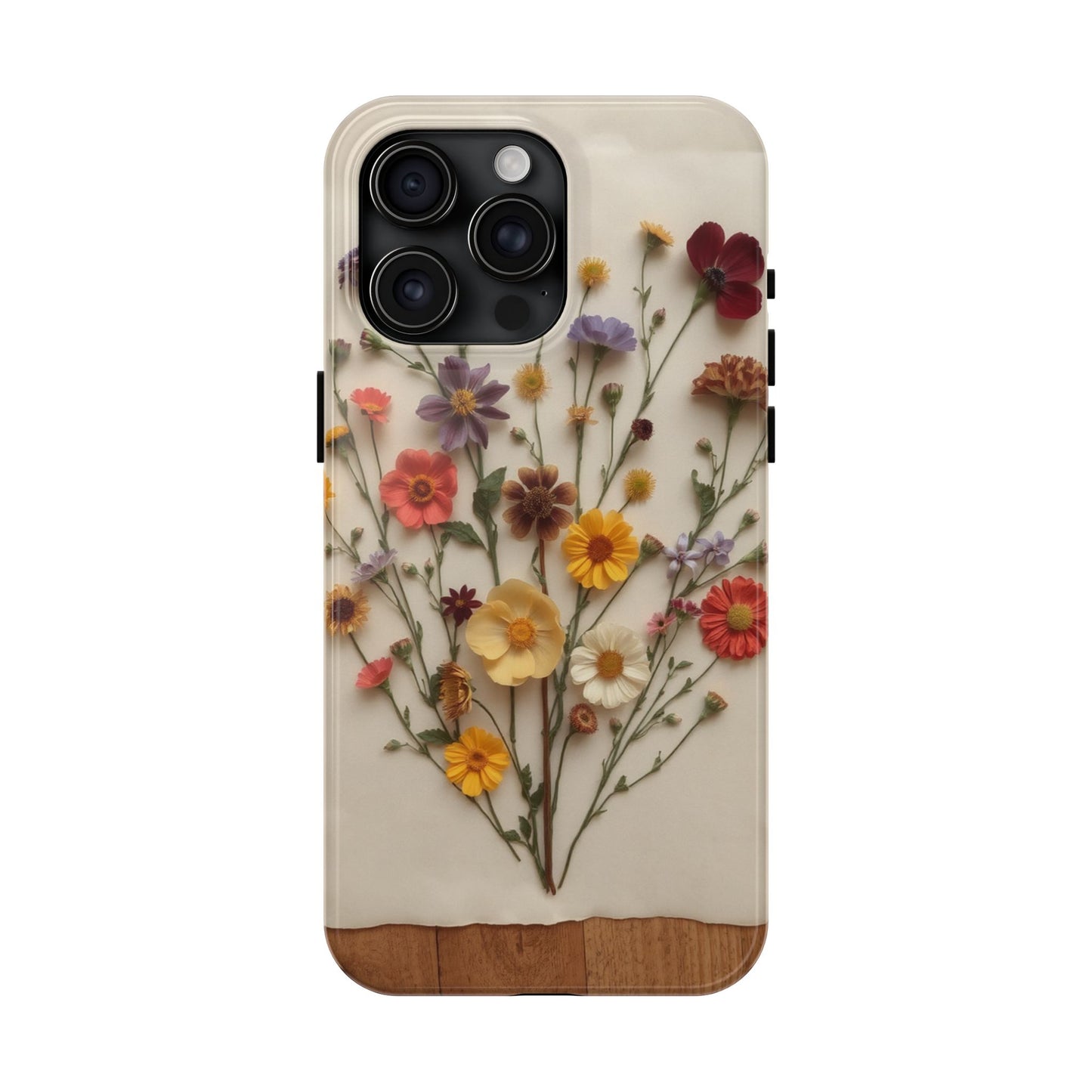 Floral Tough Phone Case - Durable Protection with Nature-Inspired Design