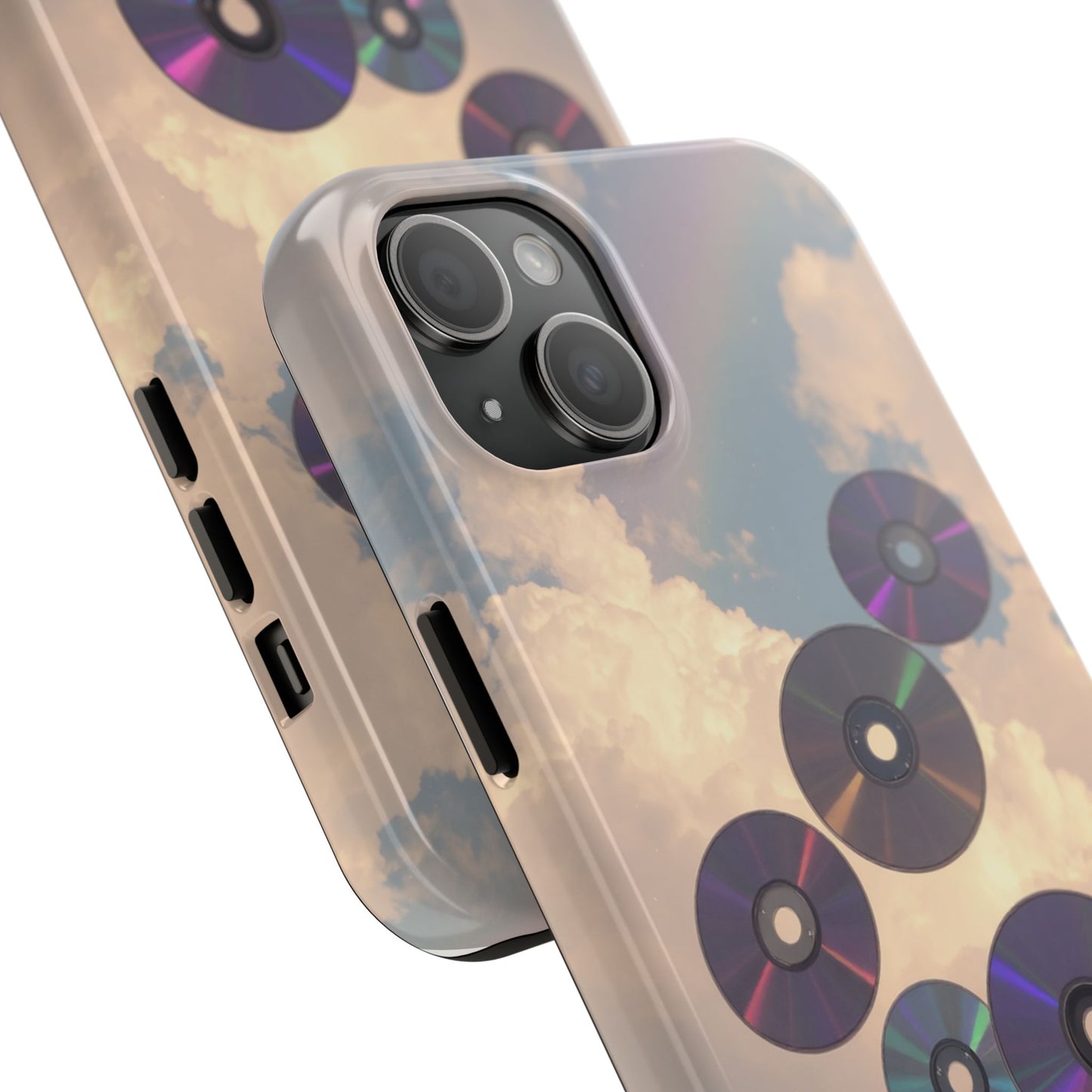 Vibrant Cloud CD Tough Phone Case - Durable and Stylish