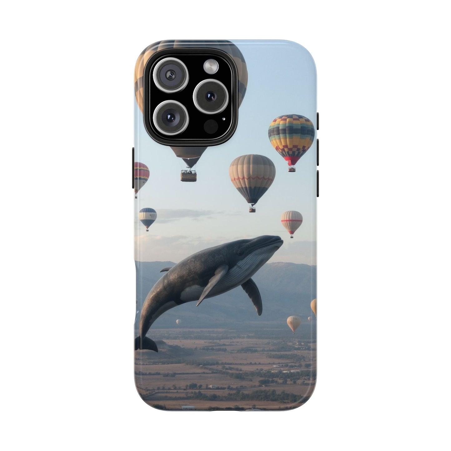 Whale Hot Air Balloon Tough Phone Case - Adventure & Nature Lovers