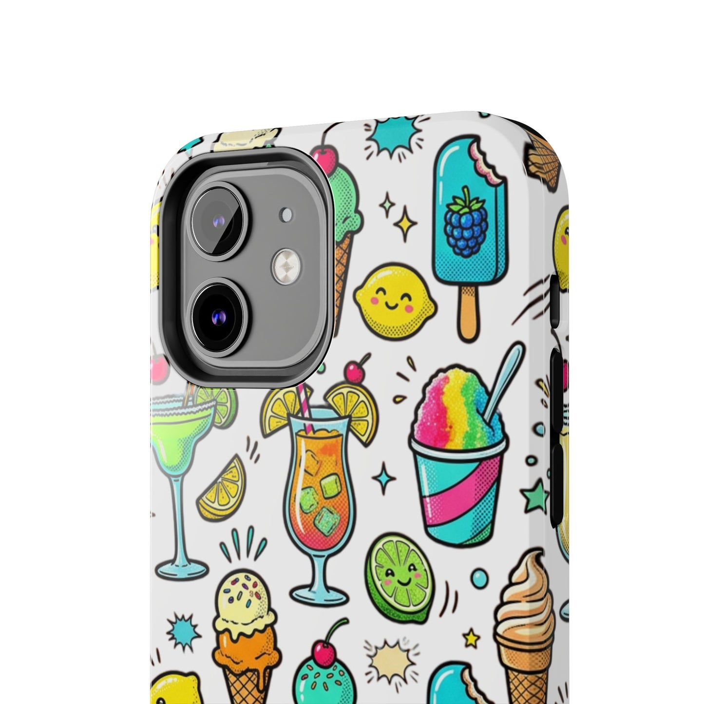 Tough Phone Case — Summer Ice Cream & Cocktails Pattern