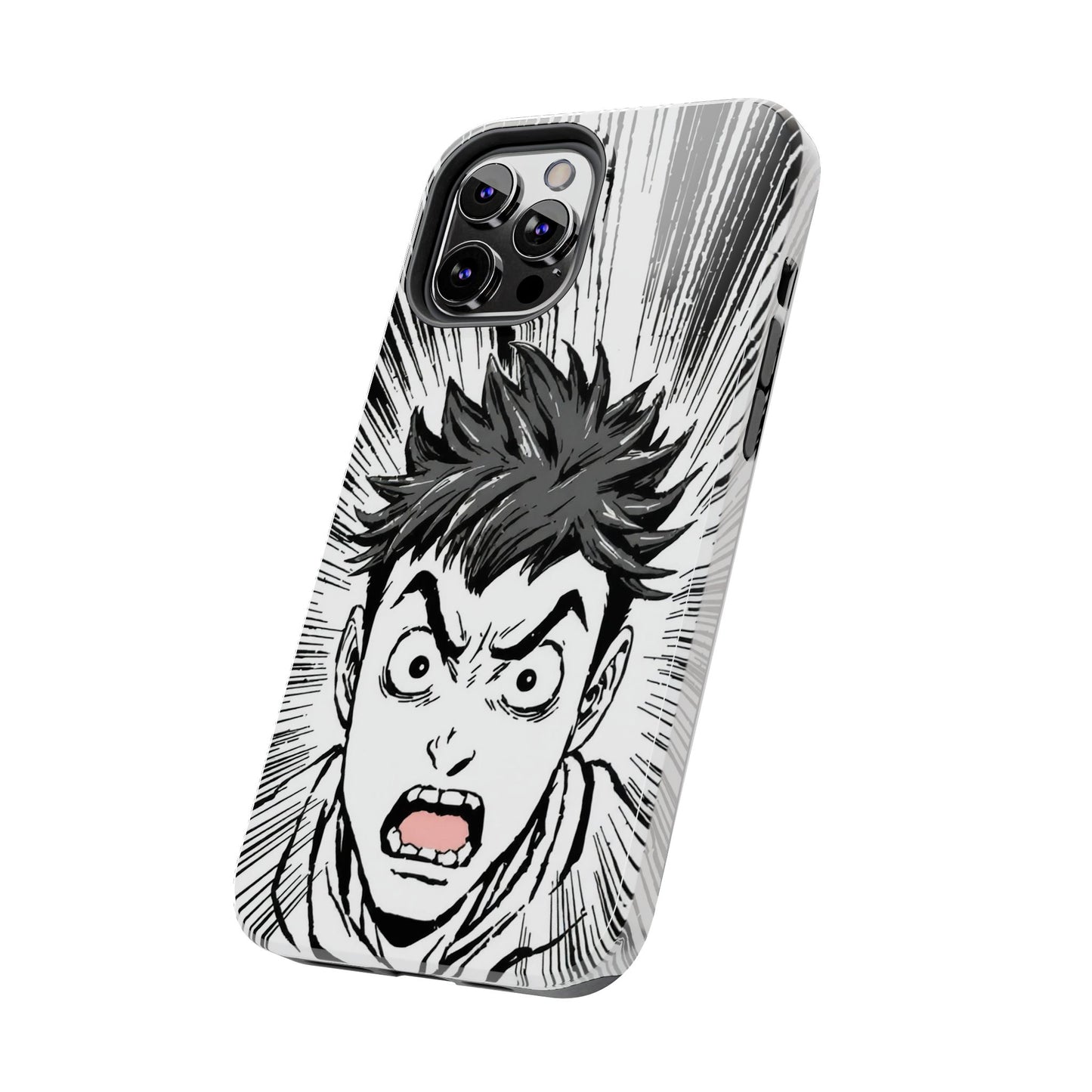 Intense Graphic Phone Case - Tough Design for Anime Fans