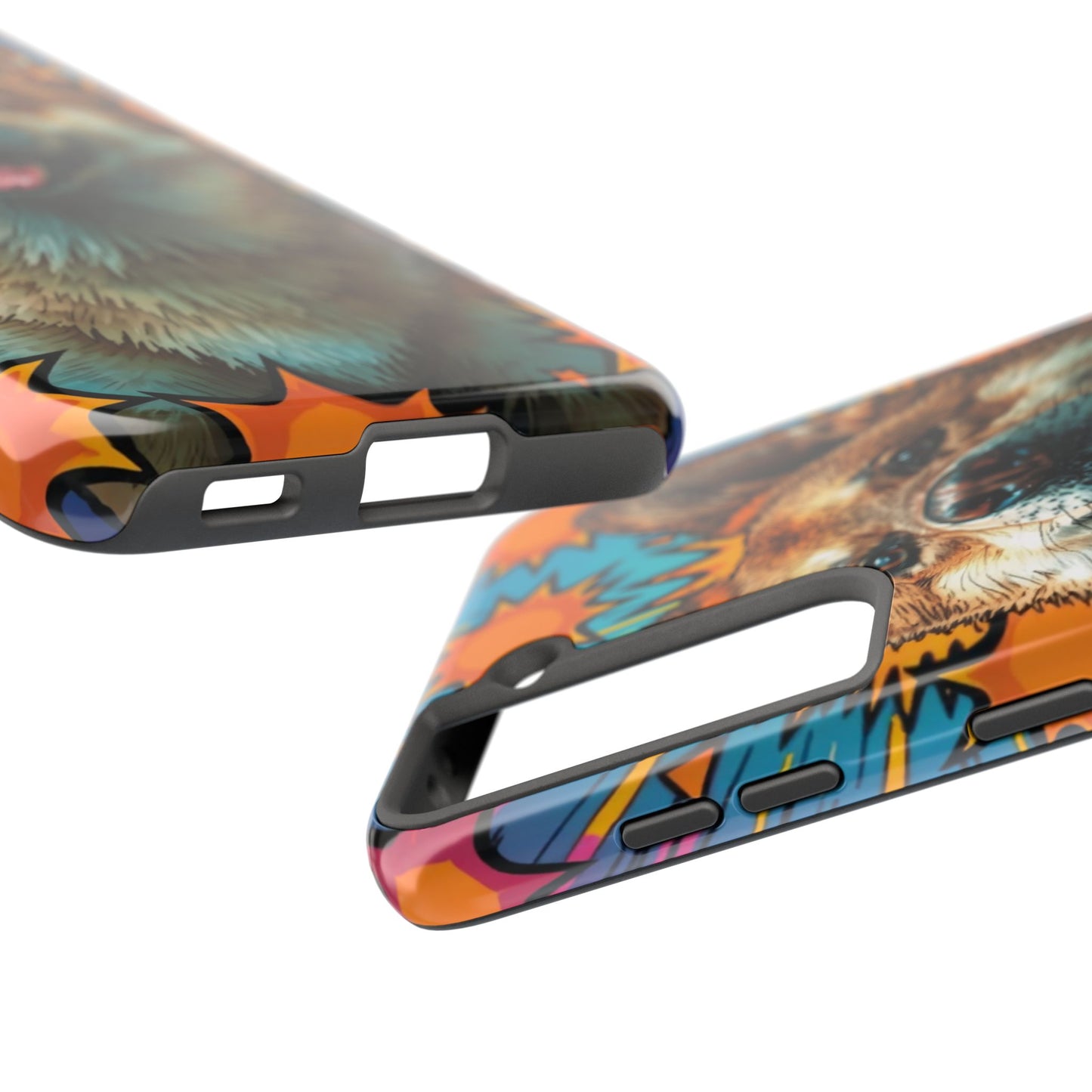 Vibrant Corgi Tough Phone Case - Fun Design for Pet Lovers