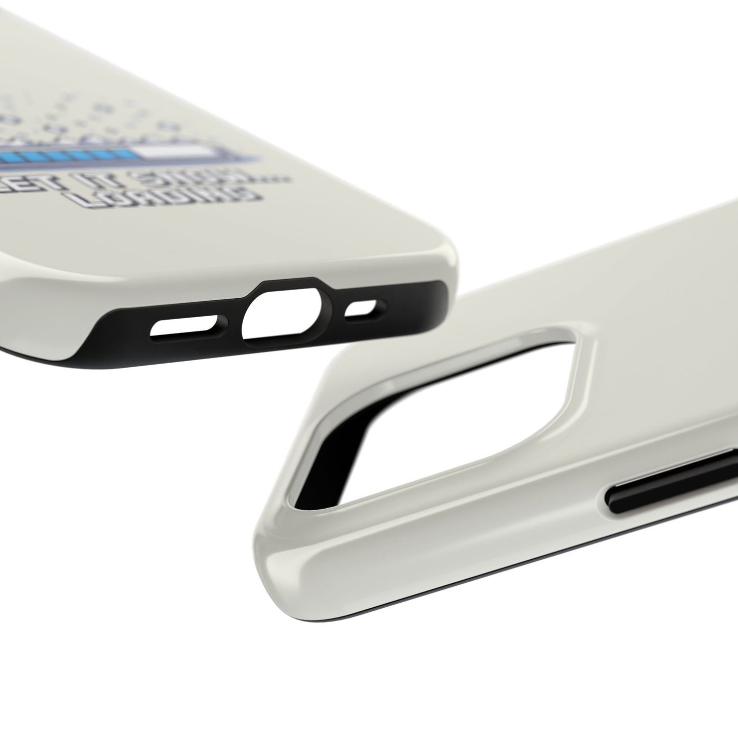 Snowy Vibe Tough Phone Case - Let It Snow Loading Design Pixel Art