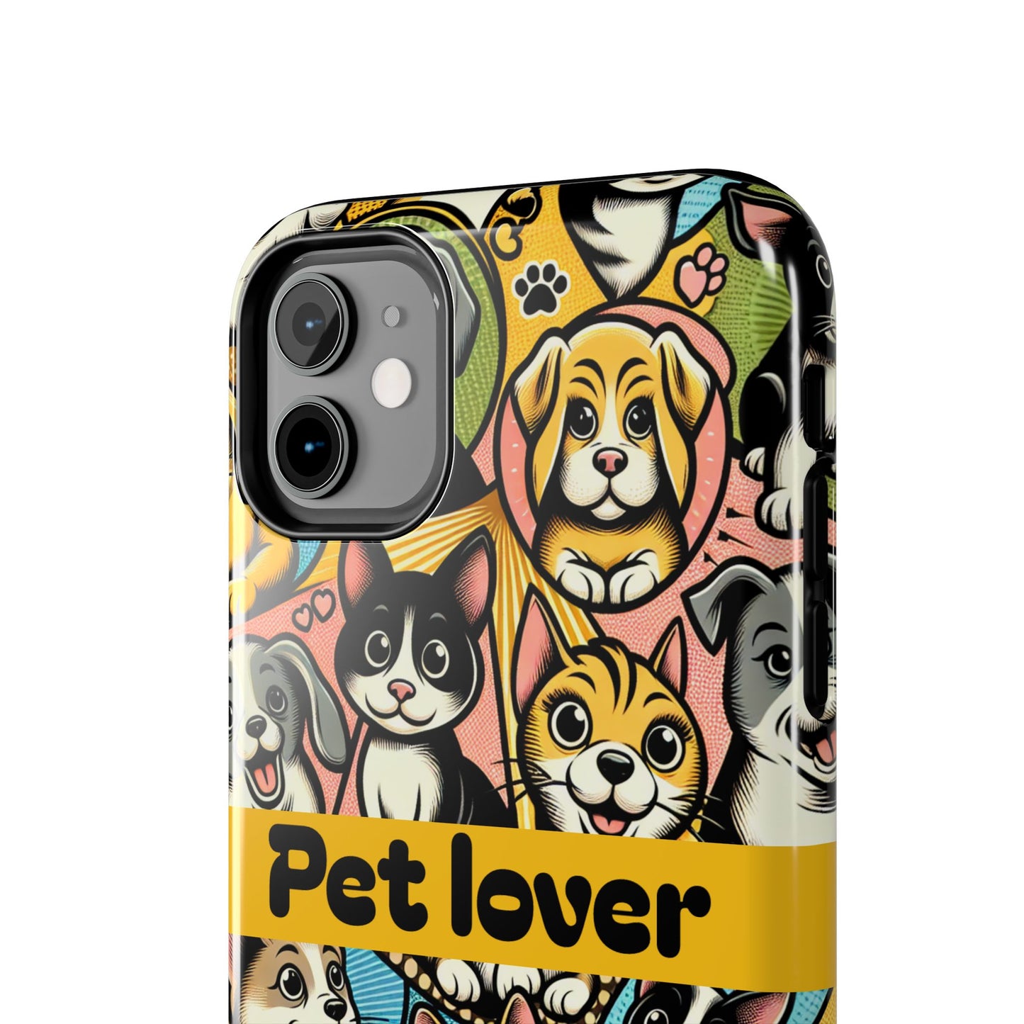 Pet Lover Tough Phone Case - Colorful Animal Design - for iPhone