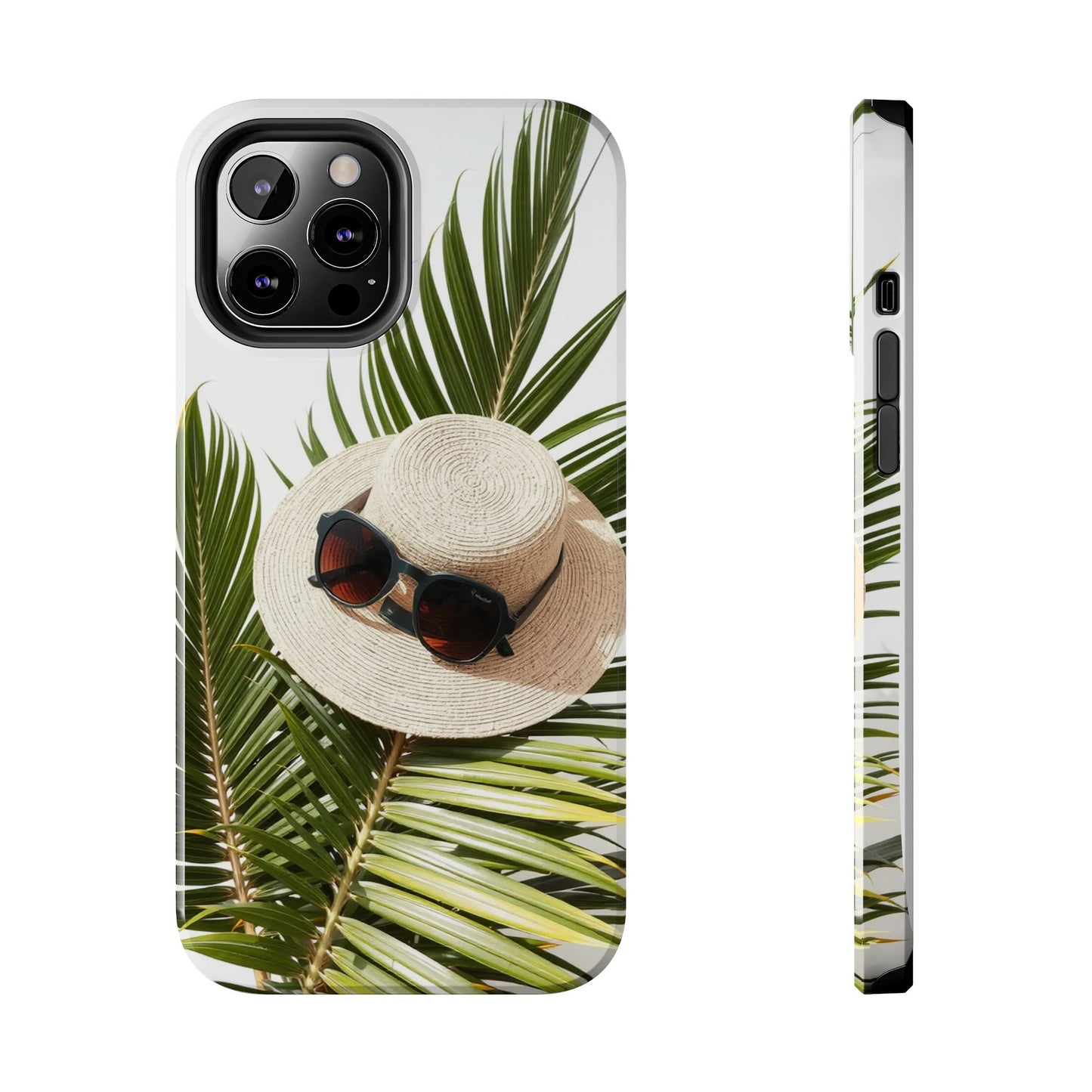 Tropical Phone Case - Summer Vibes with Hat & Sunglasses Design