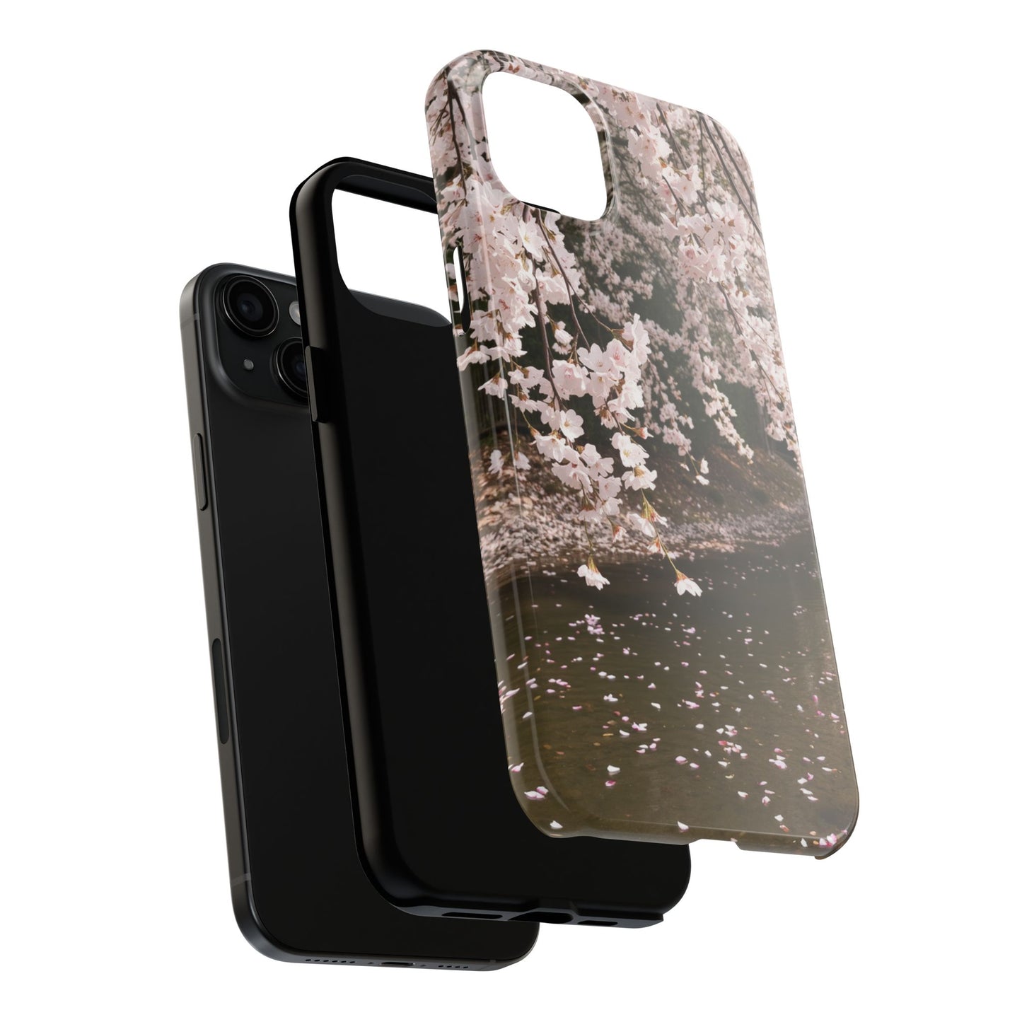 Cherry Blossom Tough Phone Cases - Durable Protection with Floral Serenity