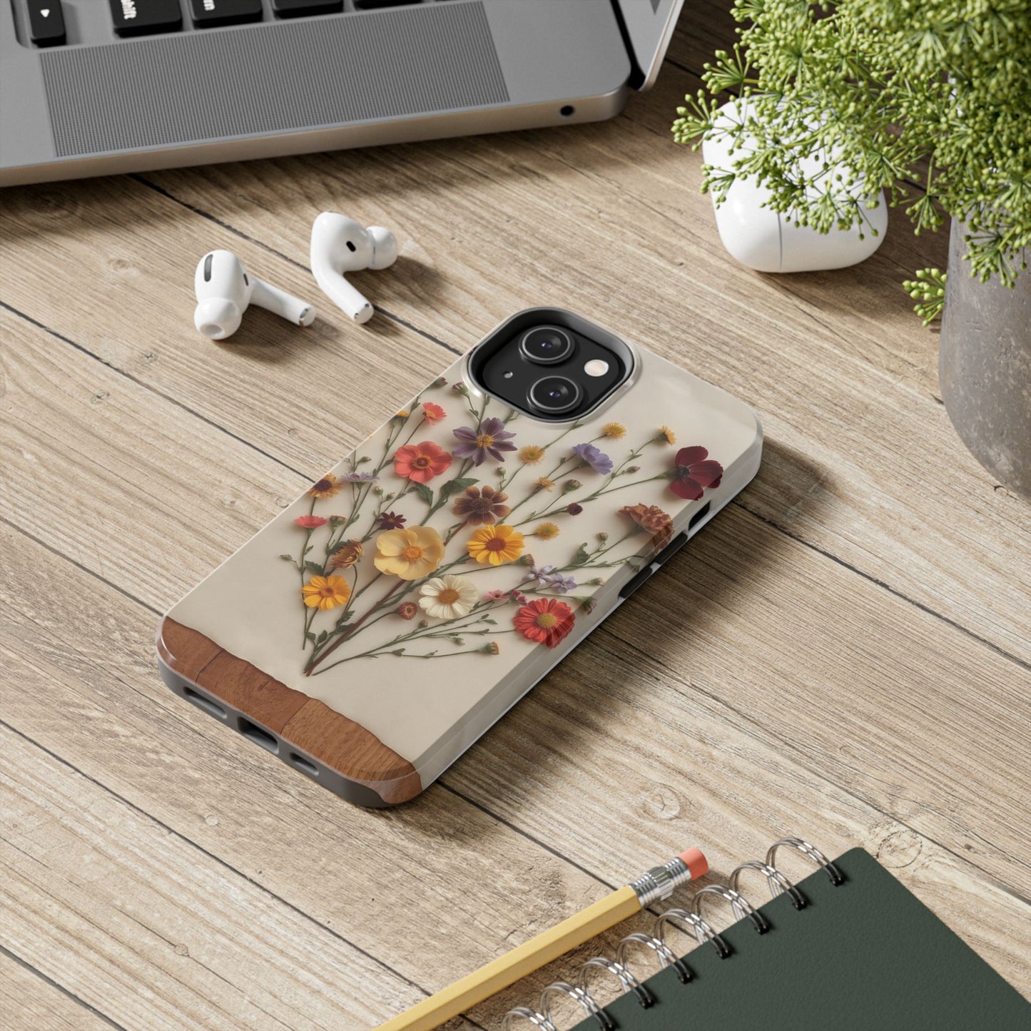 Floral Tough Phone Case - Durable Protection with Nature-Inspired Design