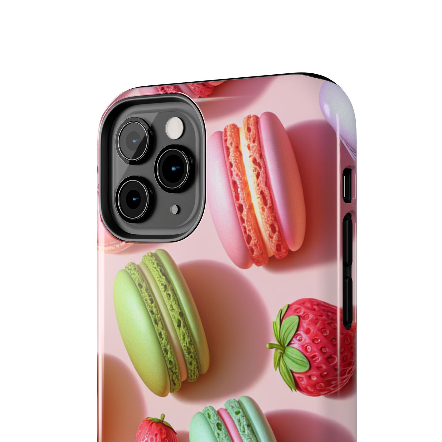 Macaron-Inspired Tough Phone Cases - Colorful Sweet Design - for iPhone