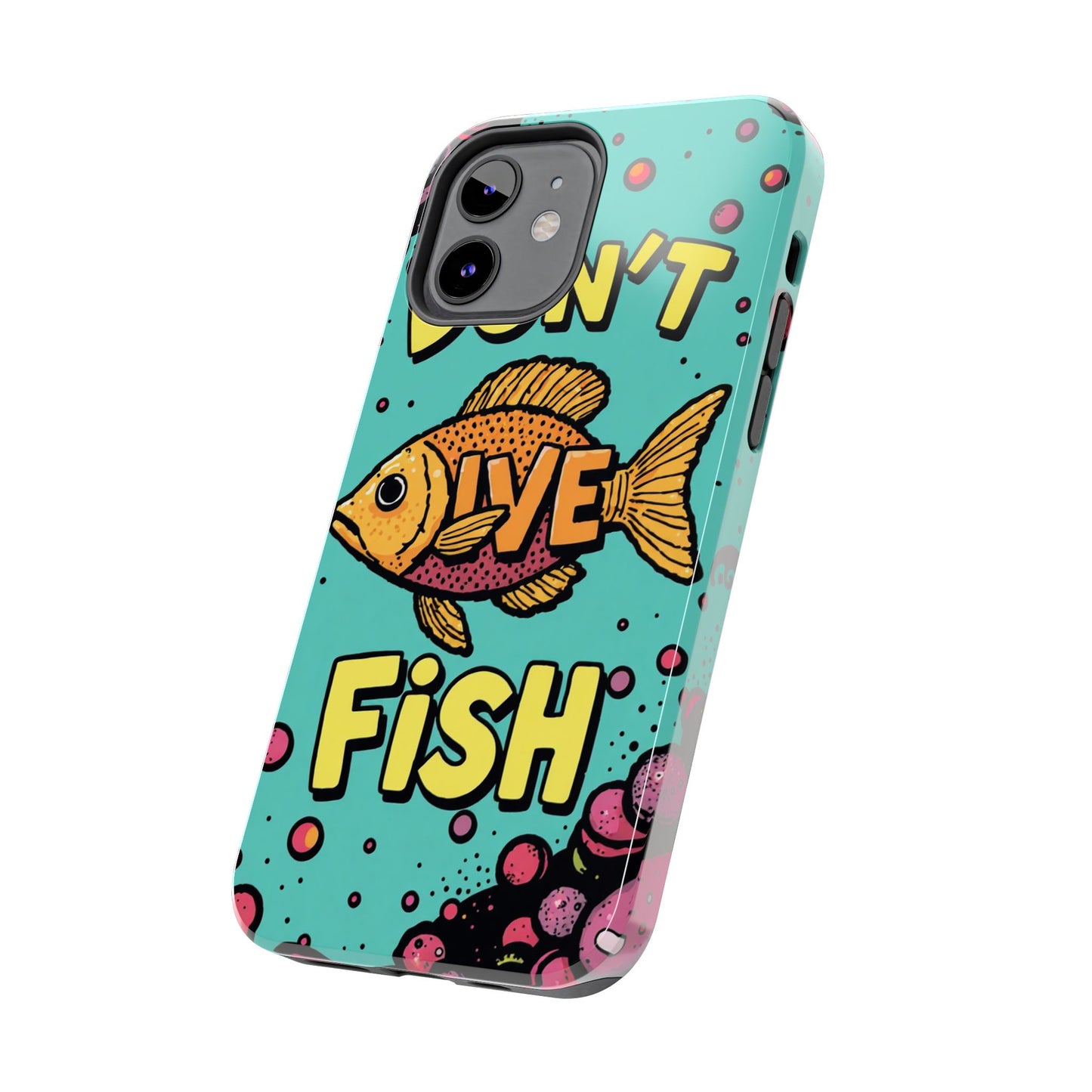 Catchy Fish-Themed Tough Phone Cases, Unique Gift for Fish Lovers, Durable Protection for Phones, Fun Aquatic Design, Ideal for Holidays