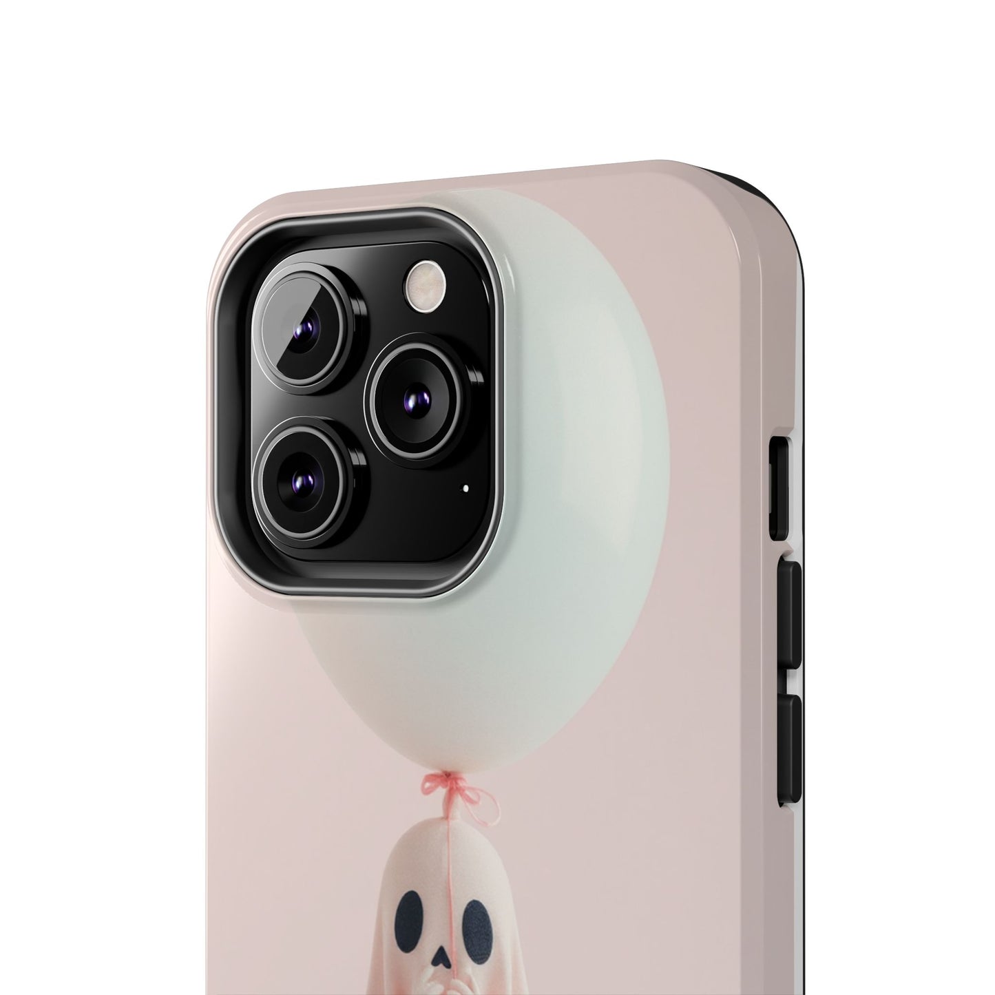 Cute Ghost Phone Case with Balloon - Tough Protection for Spooky Vibes
