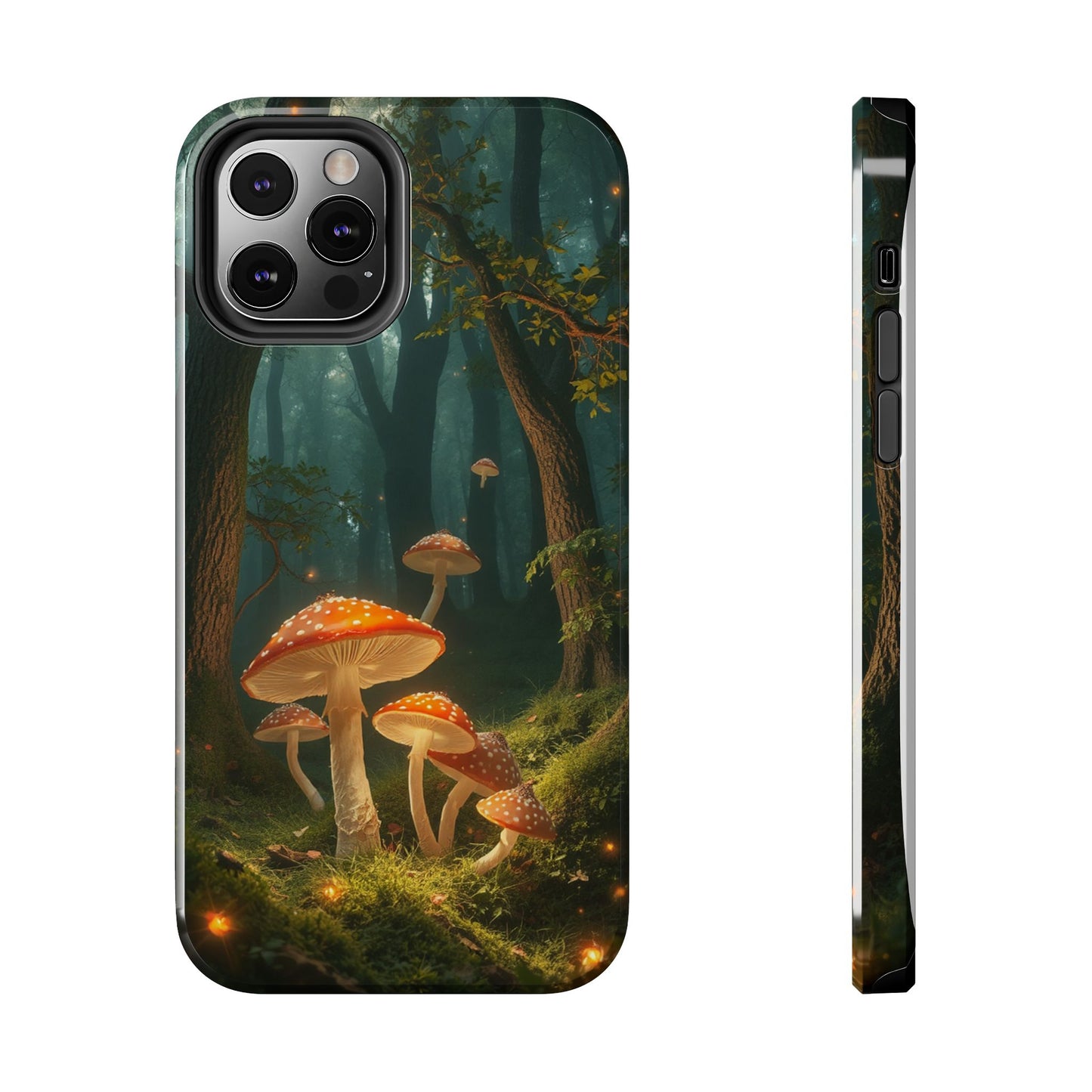 Whimsical Mushroom Tough Phone Case - Forest Fantasy Design