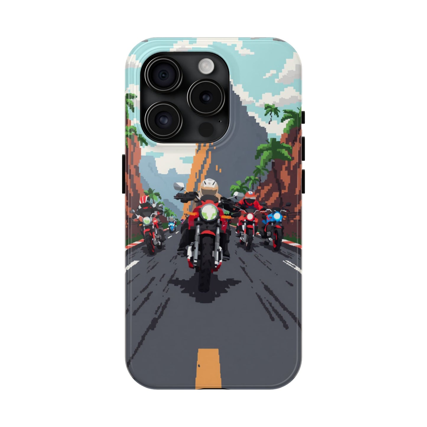 Retro Biker Tough Phone Case - Perfect for Motorcycle Lovers