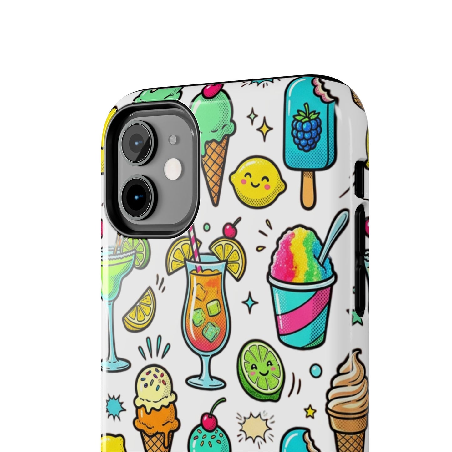 Tough Phone Case — Summer Ice Cream & Cocktails Pattern