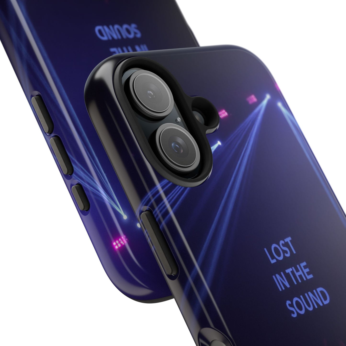 Vibrant Tough Phone Case - 'Lost in the Sound' Design for Music Lovers