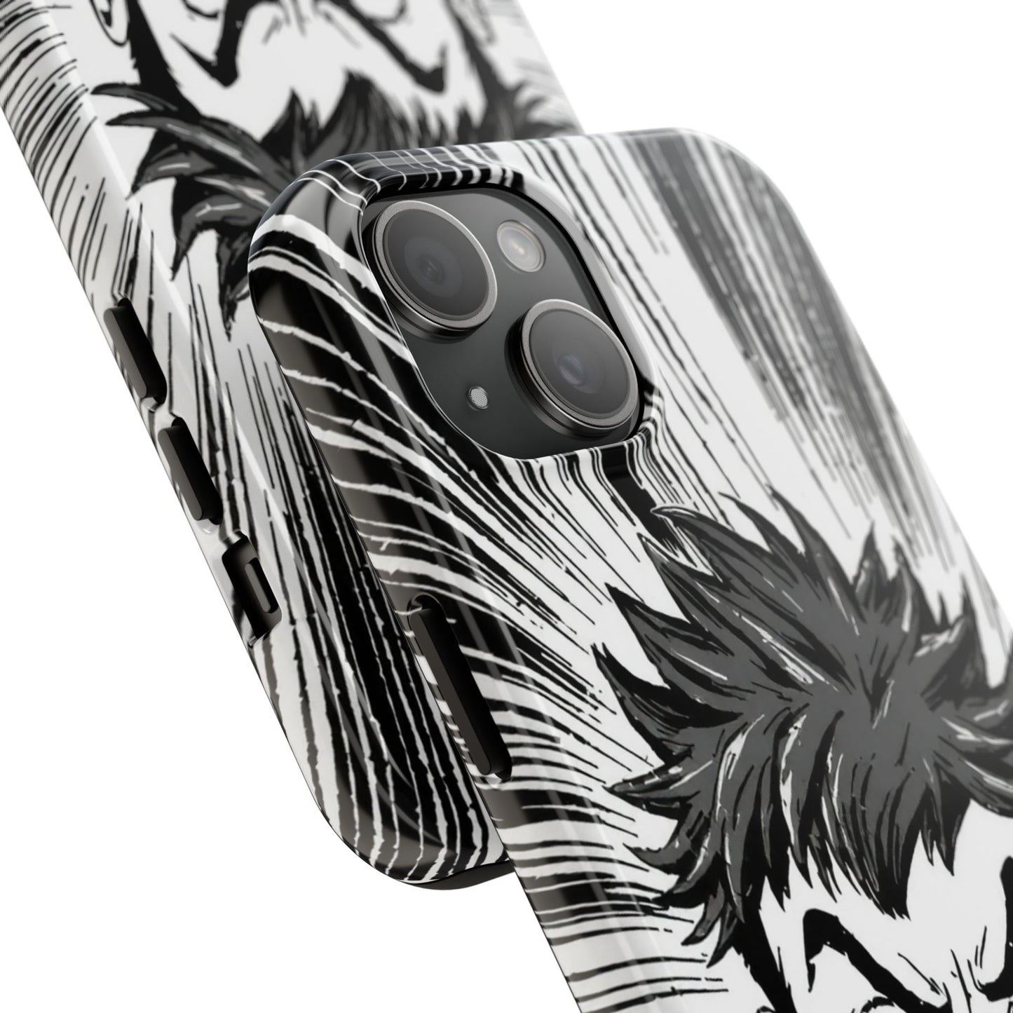 Intense Graphic Phone Case - Tough Design for Anime Fans