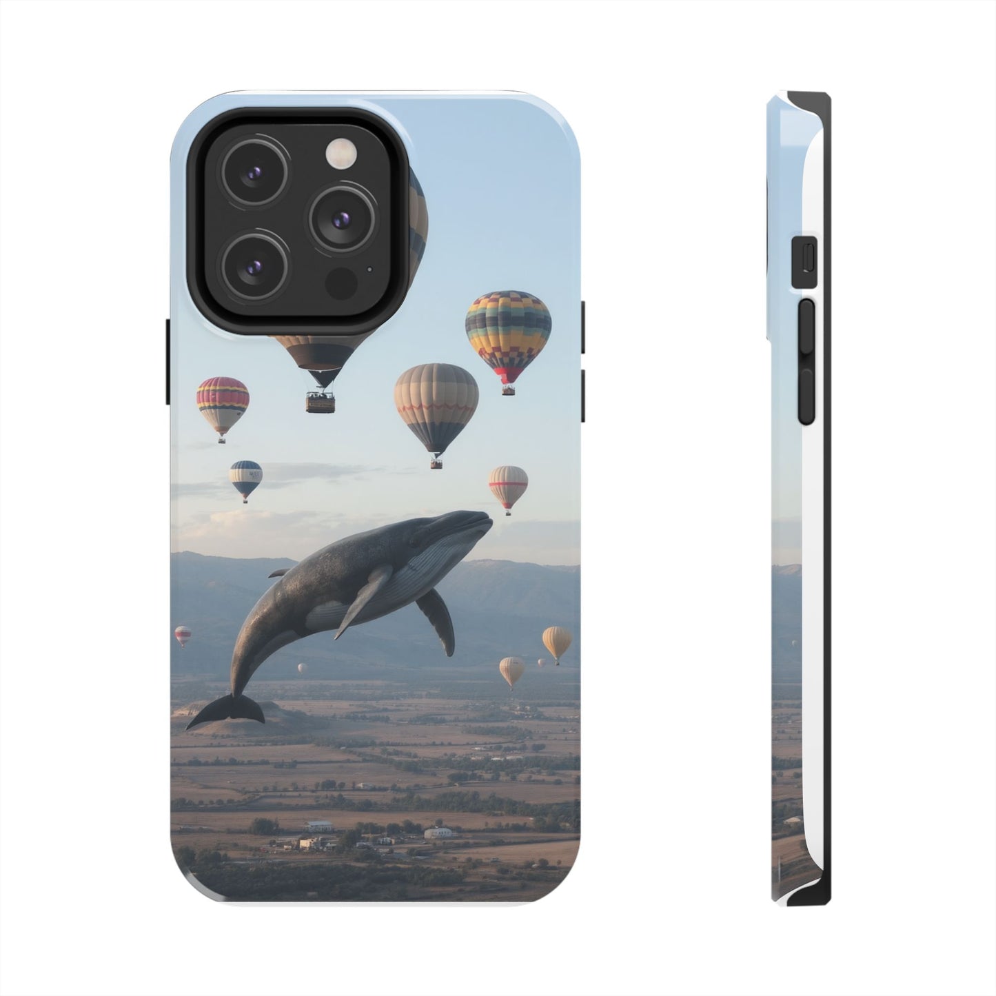 Whale Hot Air Balloon Tough Phone Case - Adventure & Nature Lovers