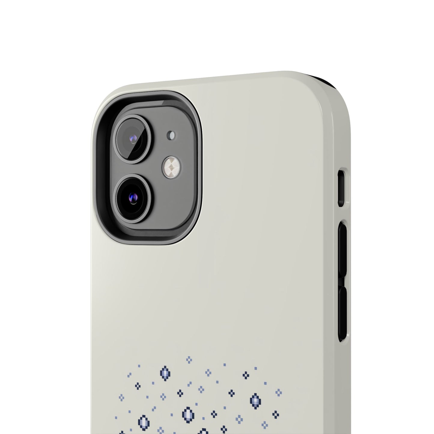 Snowy Vibe Tough Phone Case - Let It Snow Loading Design Pixel Art