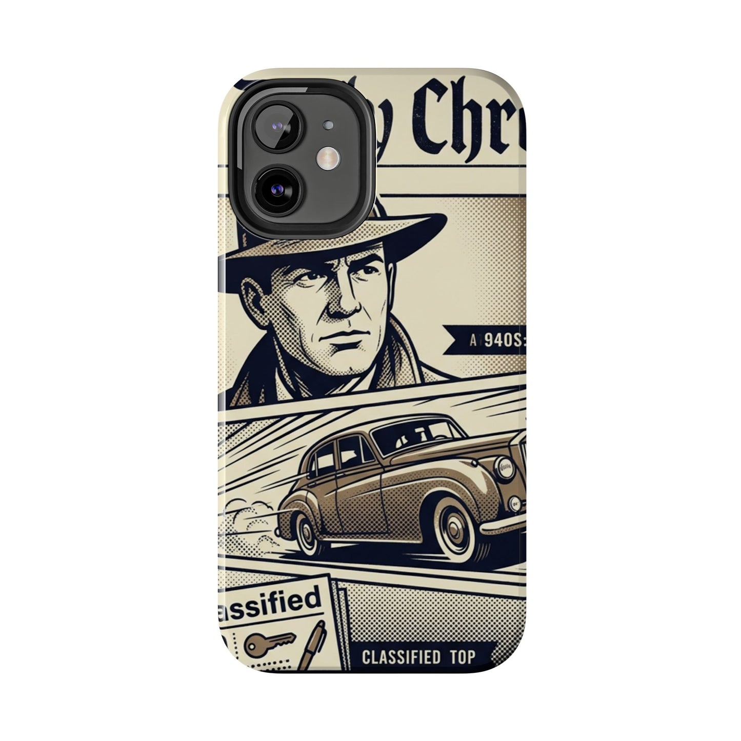 Old Newspaper Tough Phone Case