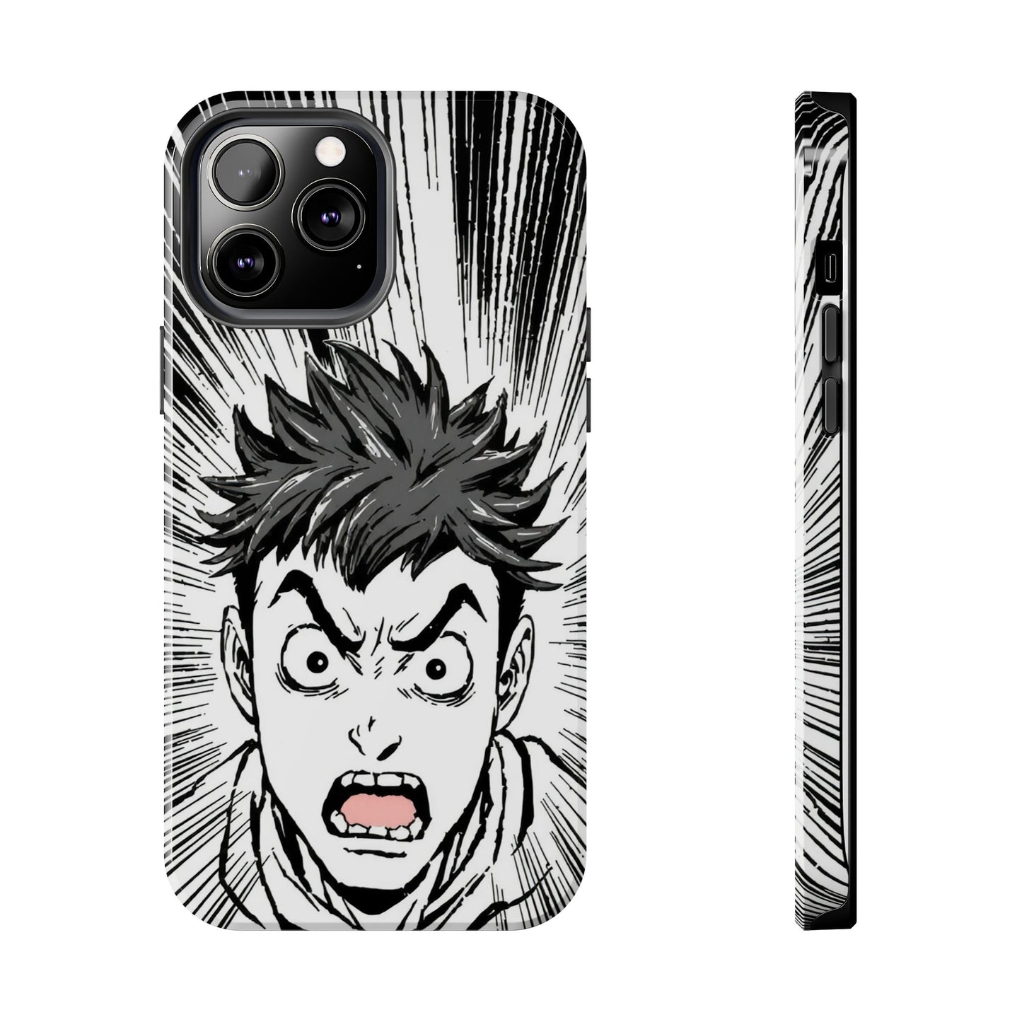 Intense Graphic Phone Case - Tough Design for Anime Fans