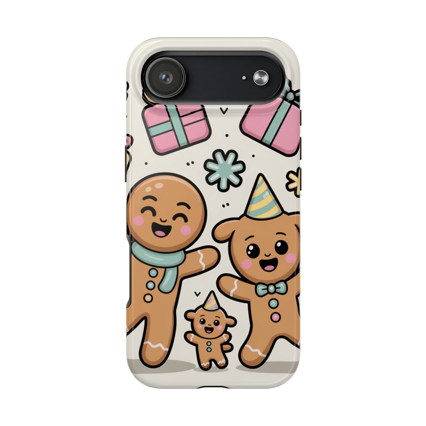 Gingerbread Family Dancing Holiday Phone Case